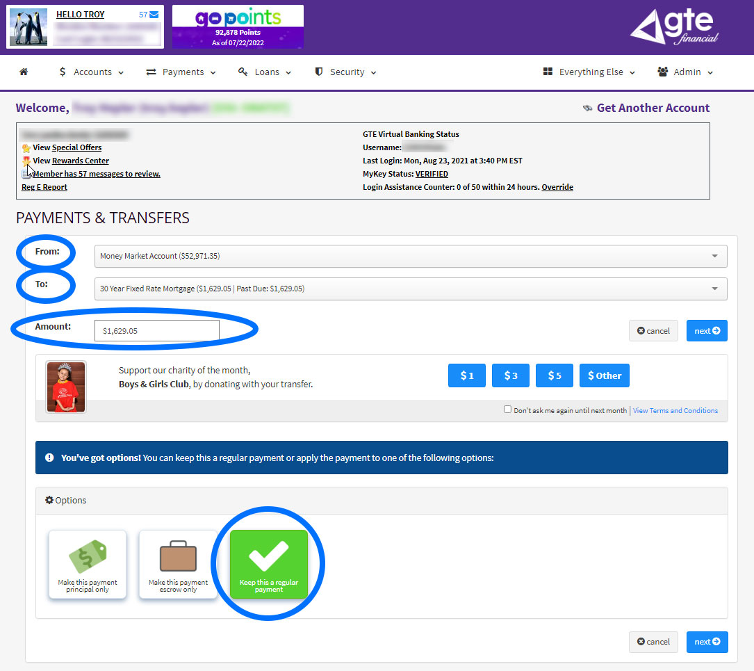 payment dashboard